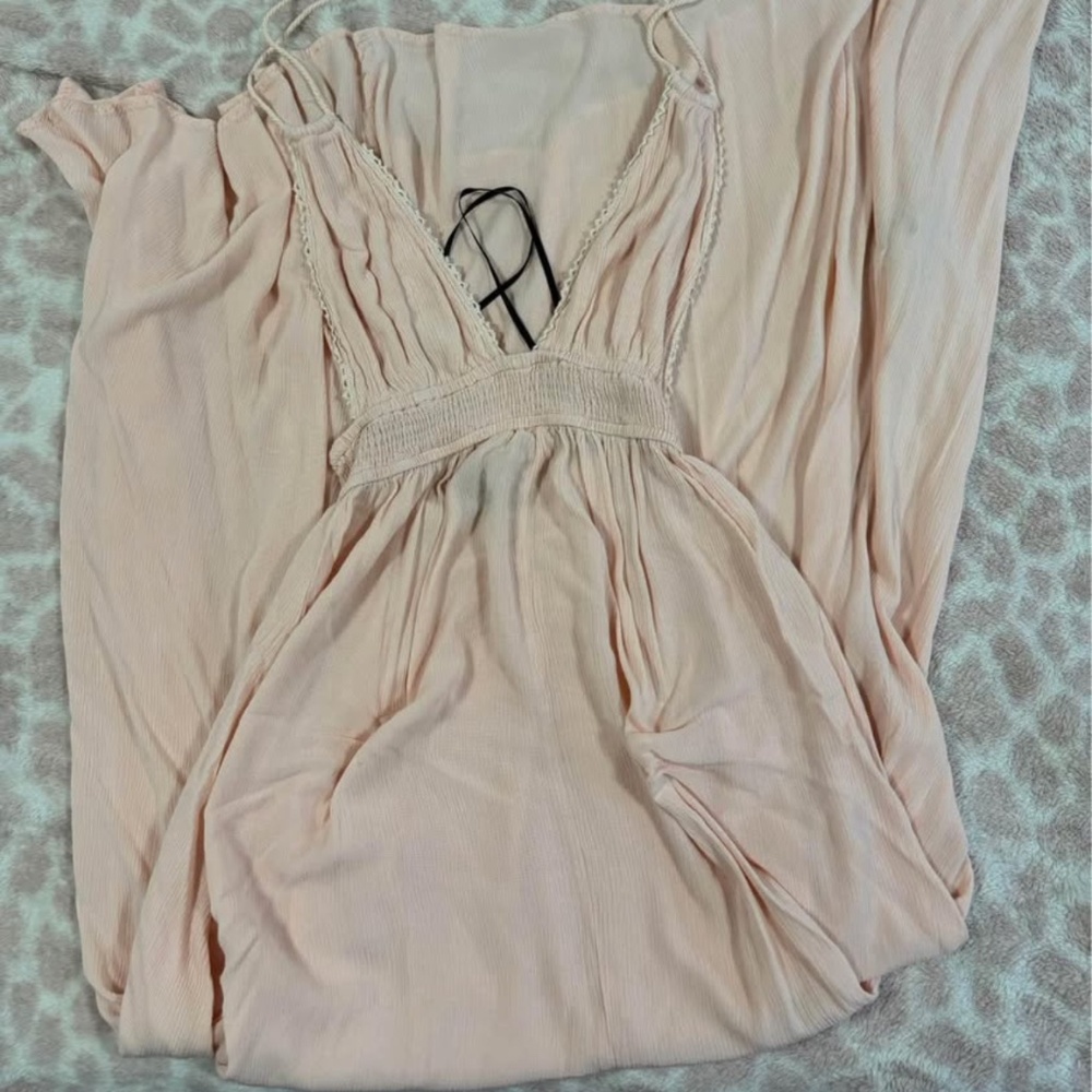 long pink dress for summer